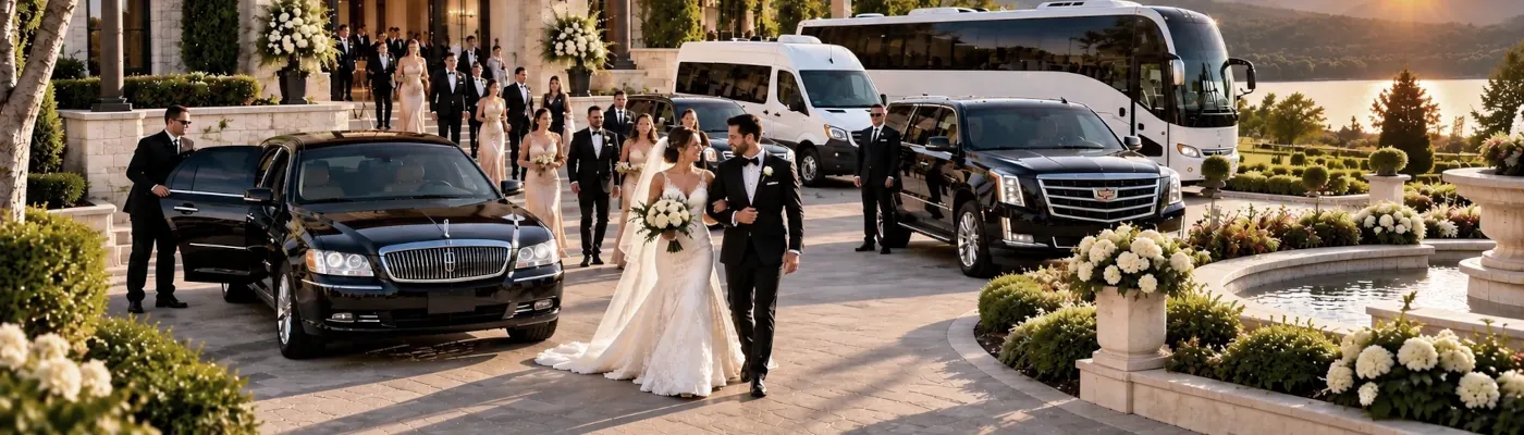 Wedding group transportation and guest shuttle service