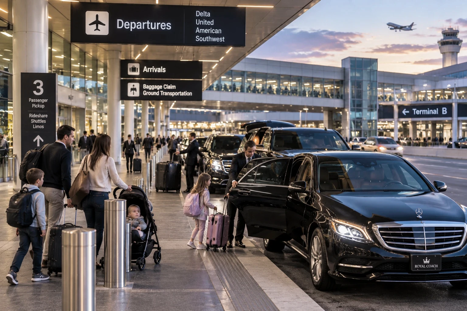 Executive sedan and SUV airport transportation